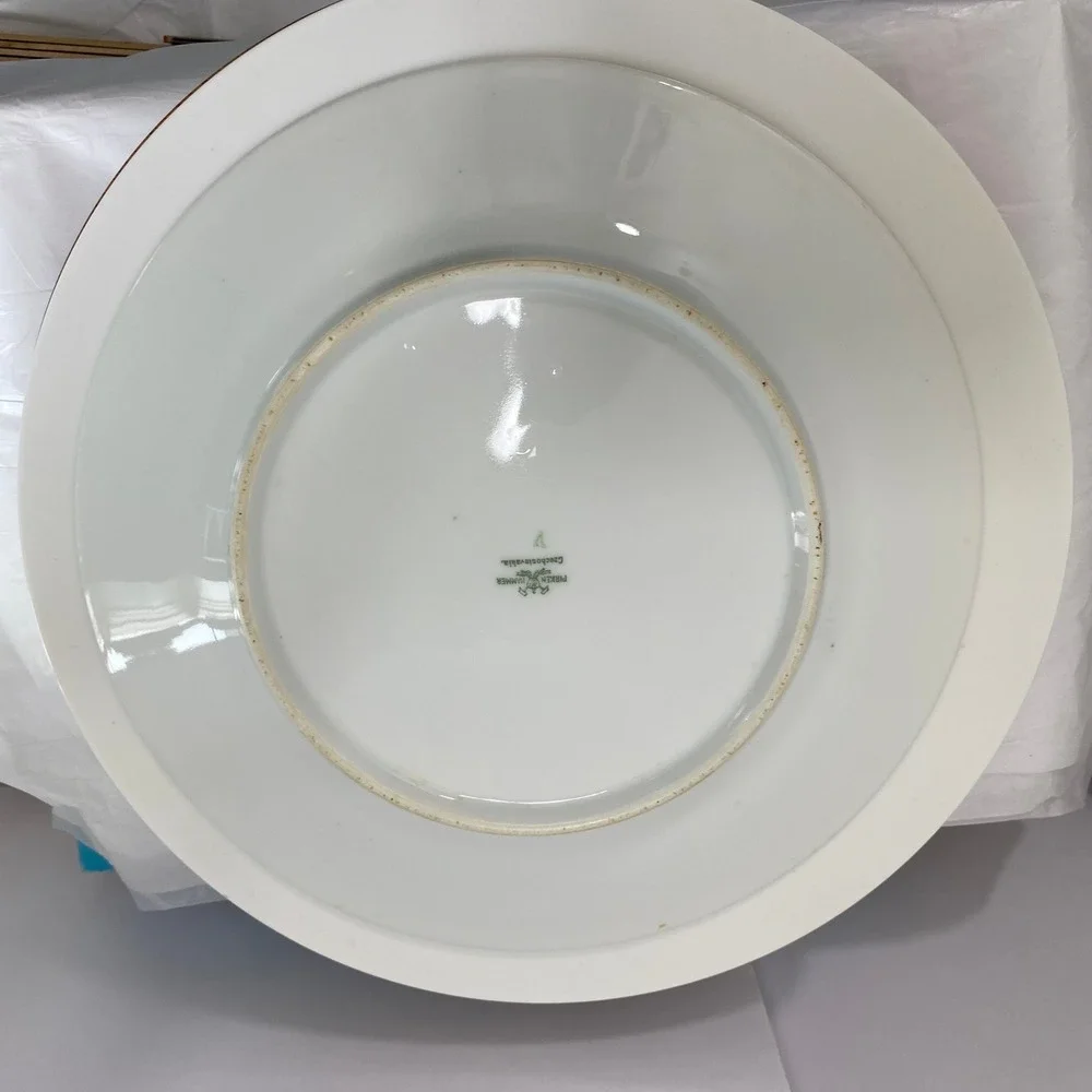 1930s Pirkenhammer Floral Salad Plate 8.5
